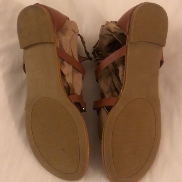 Bamboo sandals (not made of bamboo Co. name) brown size 8 - Picture 3 of 3